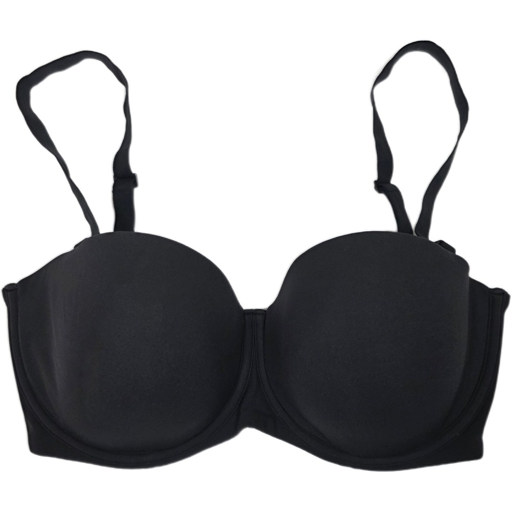 SKIMS 34DD Onyx Black Fits Everybody Underwire Bra w/Removable Straps